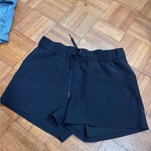 Lululemon Athletica Black Athletic Shorts with Drawstring Waist